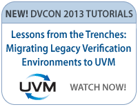 Watch tutorials from DVCon 2013